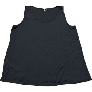 J. Jill Top Womens XL Stretch Rayon‎ Tank Top Solid Capsule Layering Basic Flowy